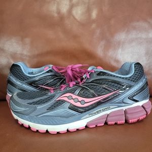 Saucony Echelon 5 Power Grid Running Shoes Gray